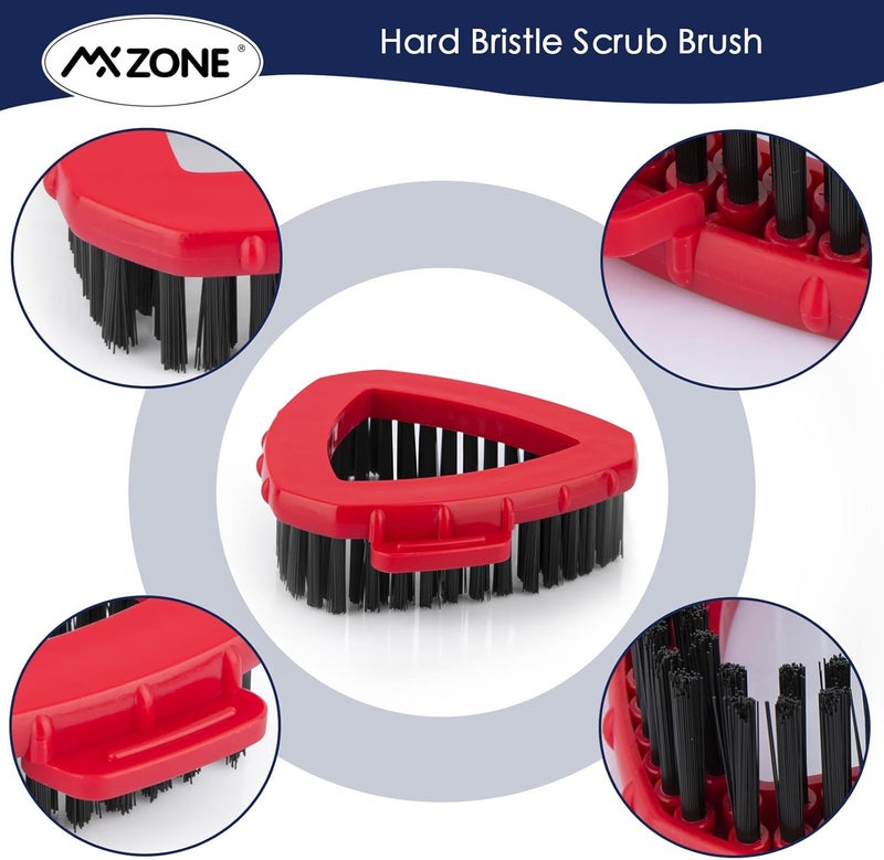 MXZONE Scrubber and Mop Base Compatible with O Cedar RinseClean 2 Tank System, Spin Mop Scrub Brush Head Replacement, Hard Bristle Cleaning Brush, 1 Mop Base and 1 Scrub Brush, Not Fit EasyWring 1 Tank - Image 3